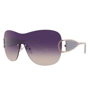 Guess Factory Blue Gradient Shield Ladies Sunglasses G000038 32W 00.